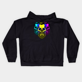 Tri-Portrait Skull - DS3 Kids Hoodie